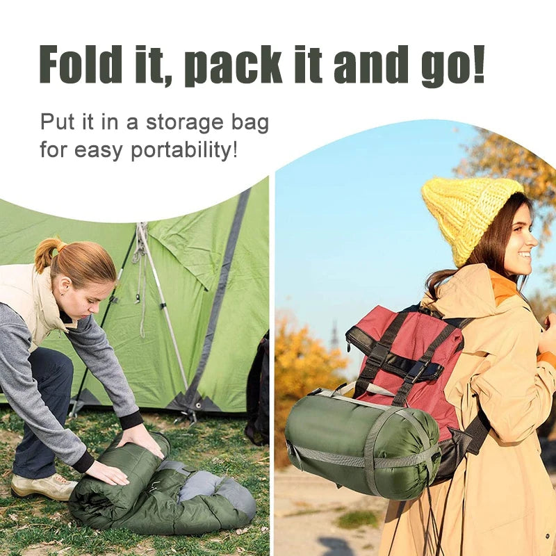 Camping Sleeping Bag 4 Season Lightweight Warm Cotton