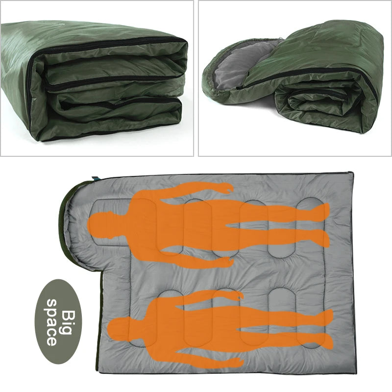 Camping Sleeping Bag 4 Season Lightweight Warm Cotton