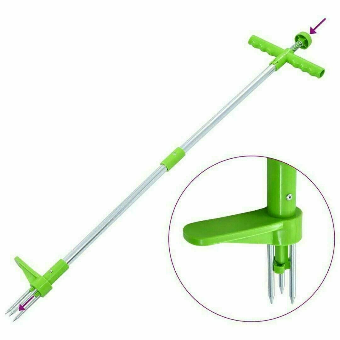 Weed Puller Tool Stand Up Plant Root Extractor Dandelion Remover - Dealjas