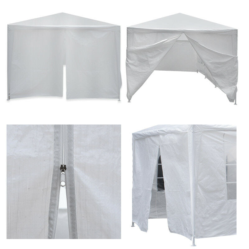Gazebo Canopy Outdoor Grill Gazebos BBQ Shelter Wedding Tent White - Dealjas