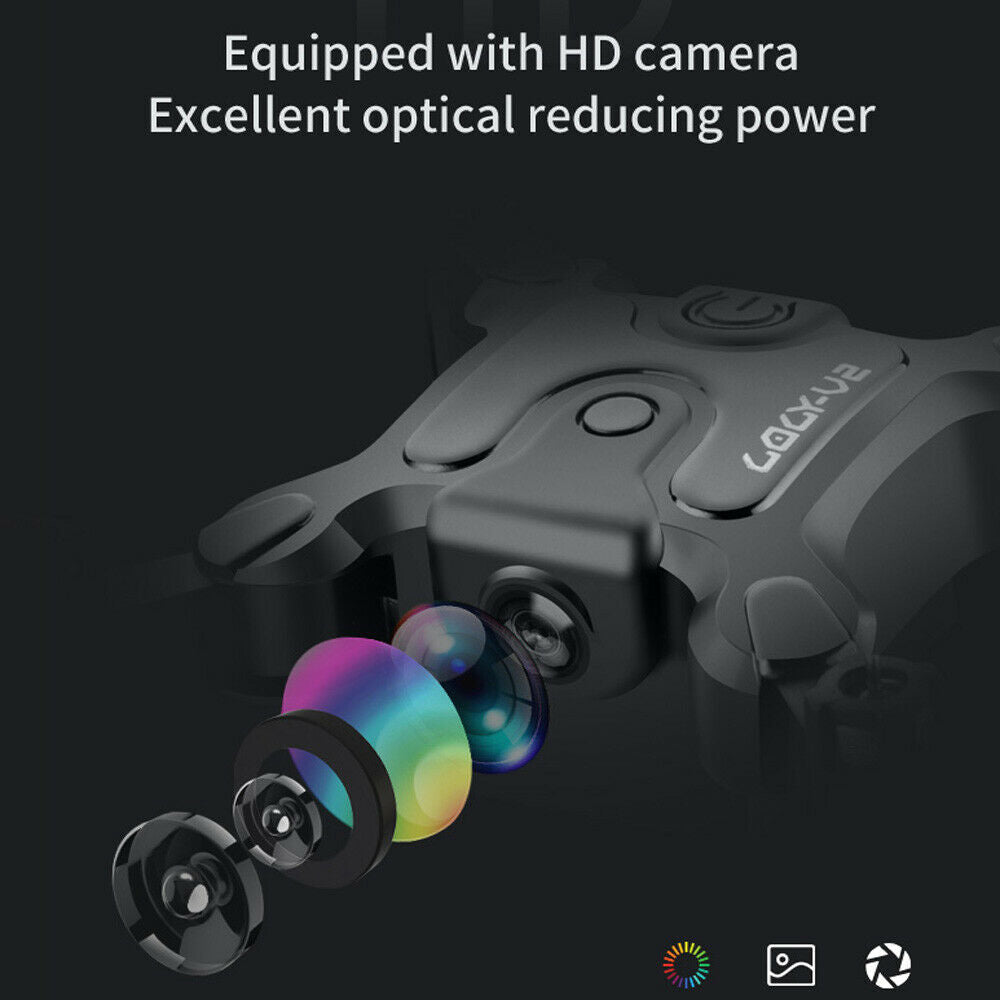 Mini Drone 4DRC V2 Selfie WIFI FPV HD Camera Foldable Arm Quadcopter - Dealjas