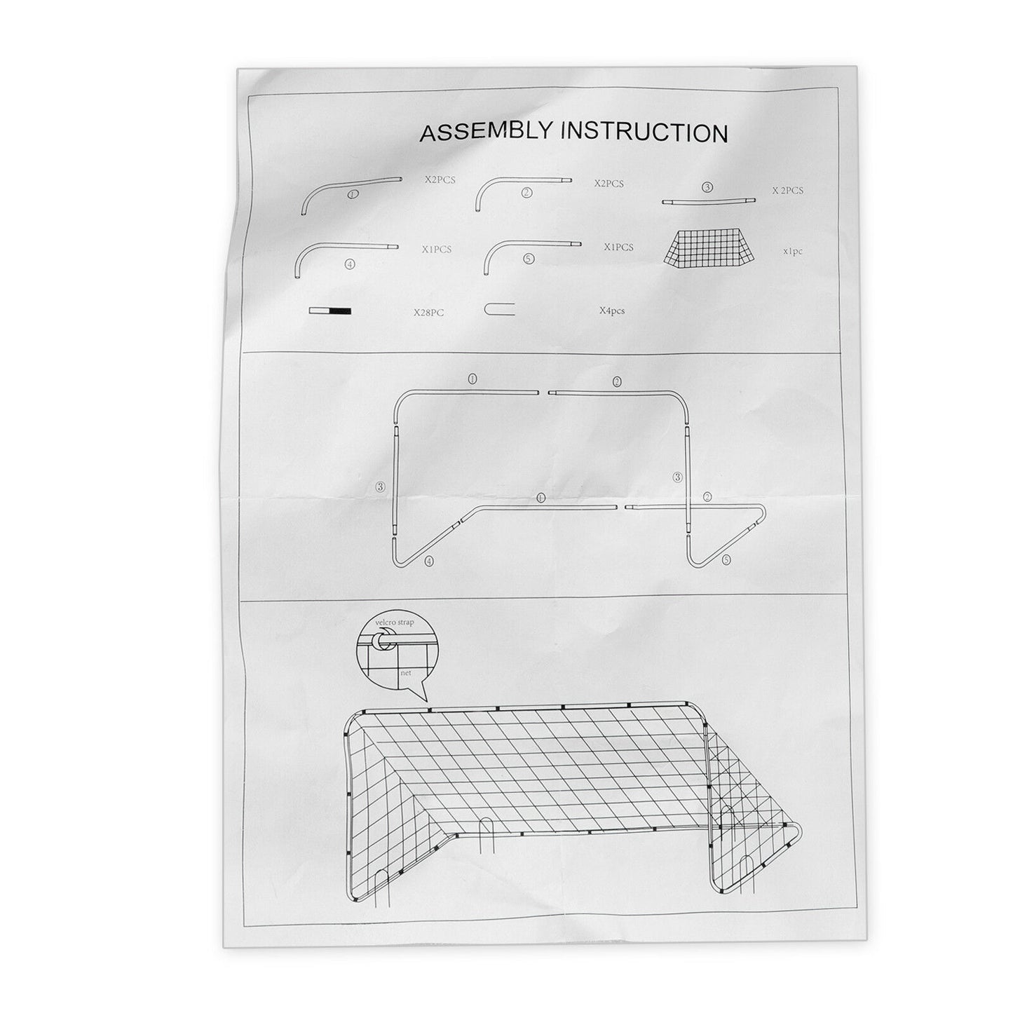 Soccer Goal Portable Football Net Kids Steel Frame Backyard Goal Nets - Dealjas