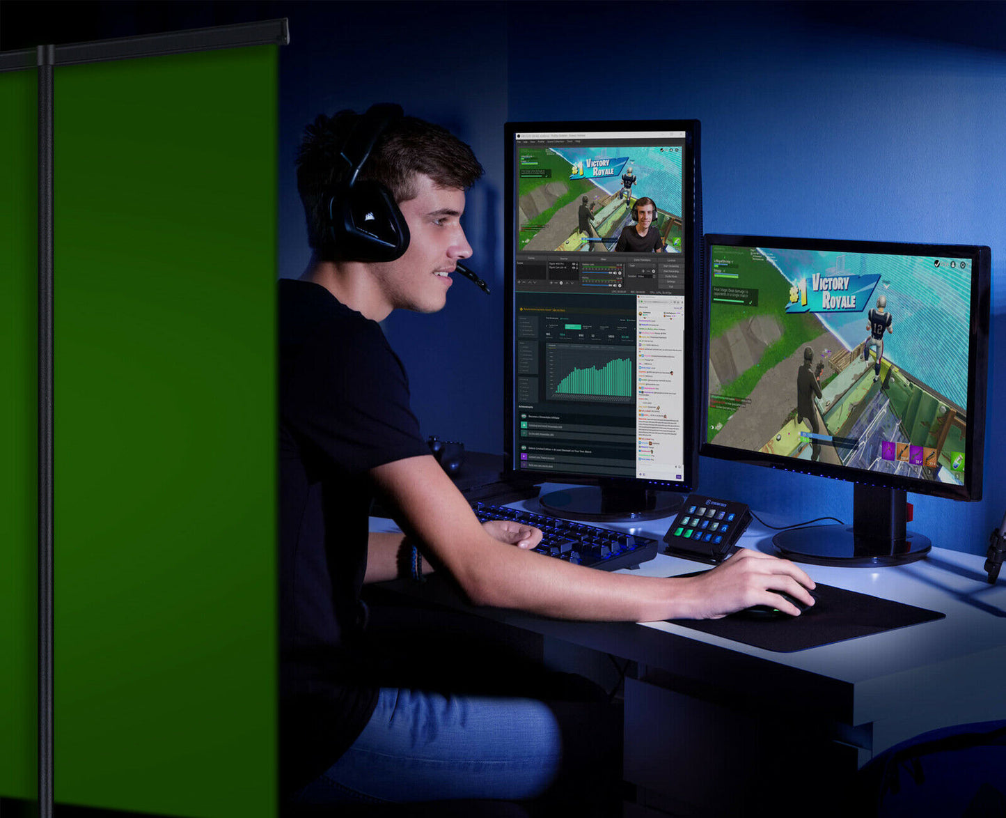 Green Screen Photography Backdrop Chroma Key Panel for Streaming - Dealjas