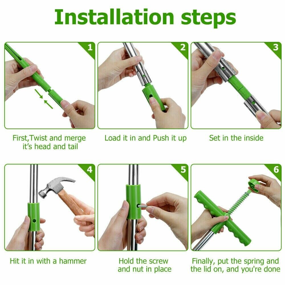 Weed Puller Tool Stand Up Plant Root Extractor Dandelion Remover - Dealjas
