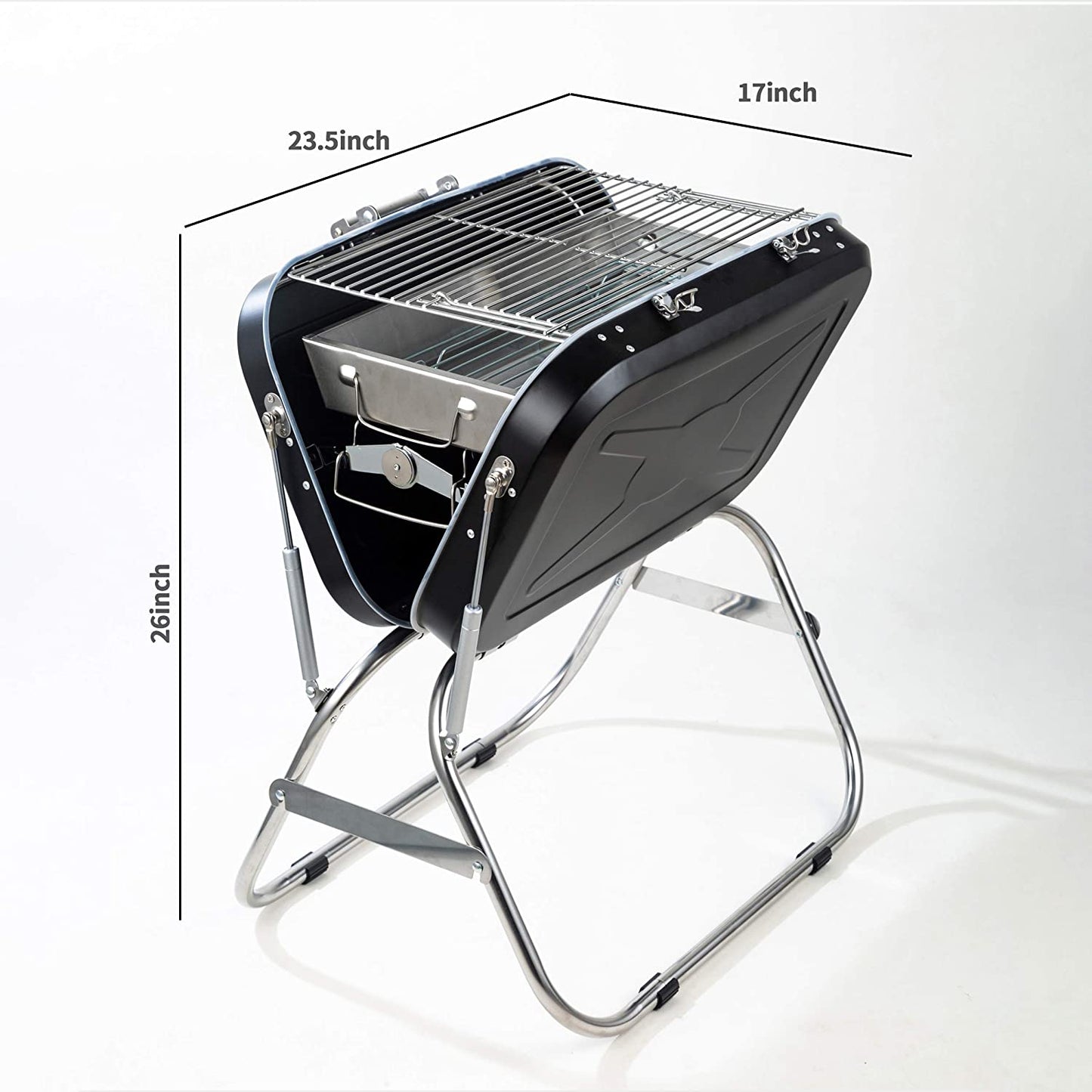 Portable Charcoal Grill Barbecue Small Camping Tabletop BBQ Cooking - Dealjas