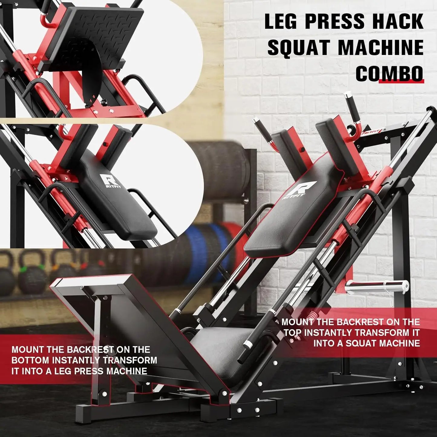 RitFit Pro Leg Press and Hack Squat Machine