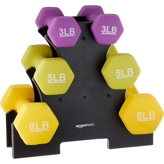 StayFit Neoprene Hex Dumbbell Set