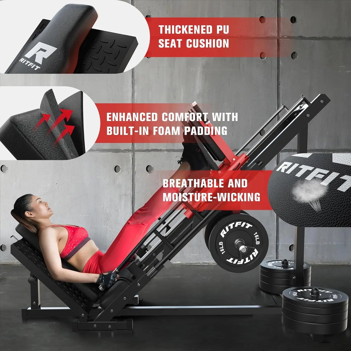 RitFit Pro Leg Press and Hack Squat Machine