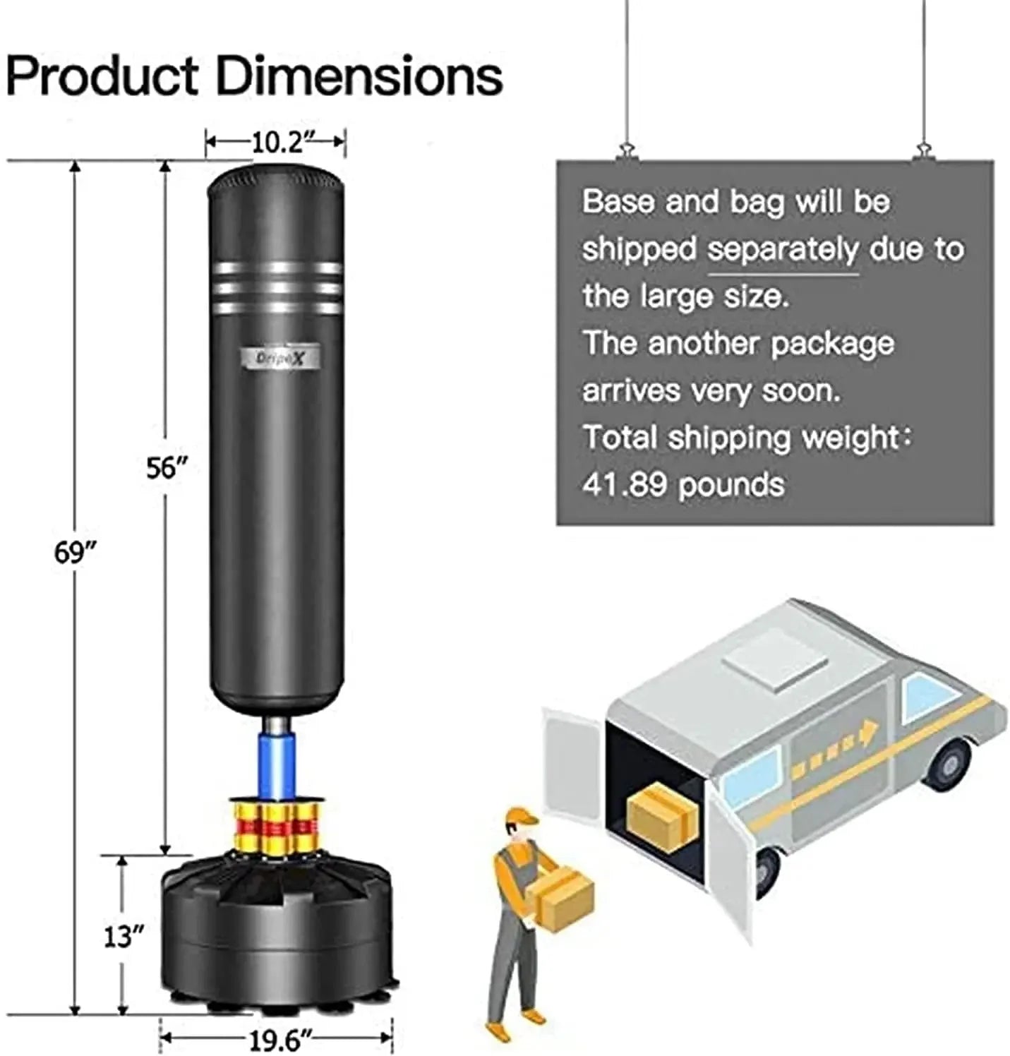 Dripex Ultimate Freestanding Punch Bag