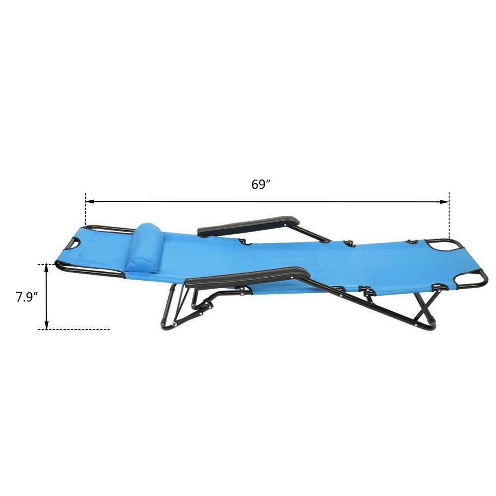 Folding Camping Bed Chair for Outdoor Hiking Camping Sleeping Pool - Dealjas