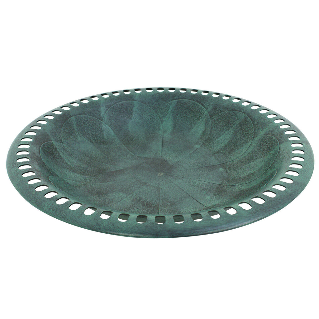Pedestal Bird Bath Garden Resin Bird Baths Outdoor Vintage Decor - Dealjas