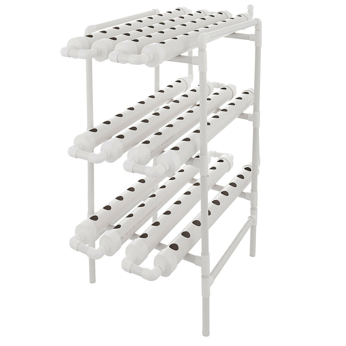 Hydroponic Grow Kit 108 Garden Plant Vegetable Sites 12 Pipes 3 Layers - Dealjas
