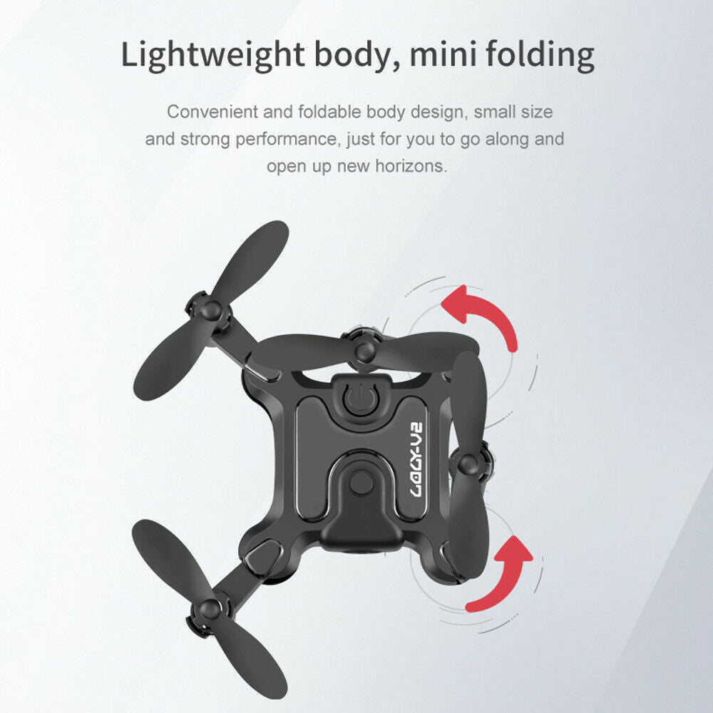 Mini Drone 4DRC V2 Selfie WIFI FPV HD Camera Foldable Arm Quadcopter - Dealjas