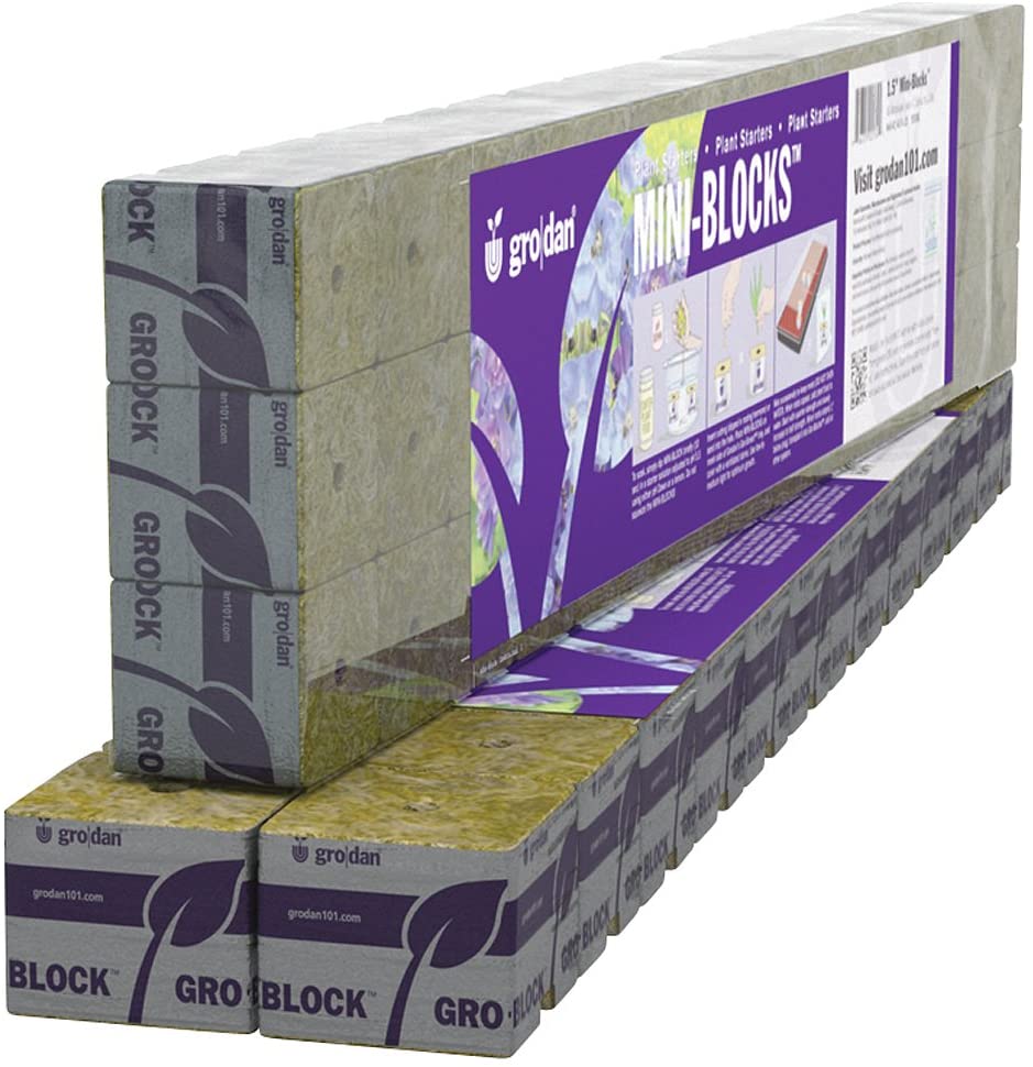 Rockwool Cubes Grow Block for Hydroponics Seed Starter Germination - Dealjas