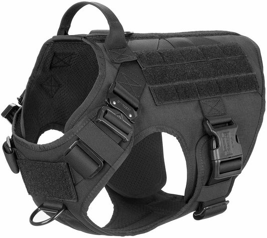 Tactical Dog Harness With Handle No Pull Training Vest Military Gear - Dealjas