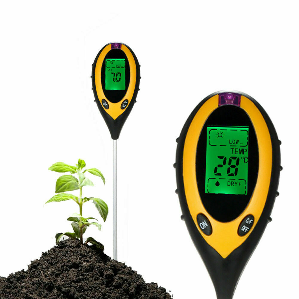 Digital PH Soil Tester Nutrient Moisture Test Meter Plant Sensor - Dealjas