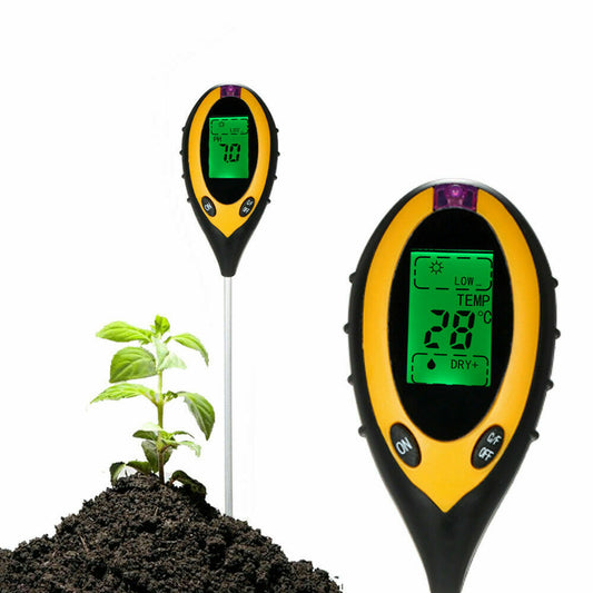 Digital PH Soil Tester Nutrient Moisture Test Meter Plant Sensor - Dealjas