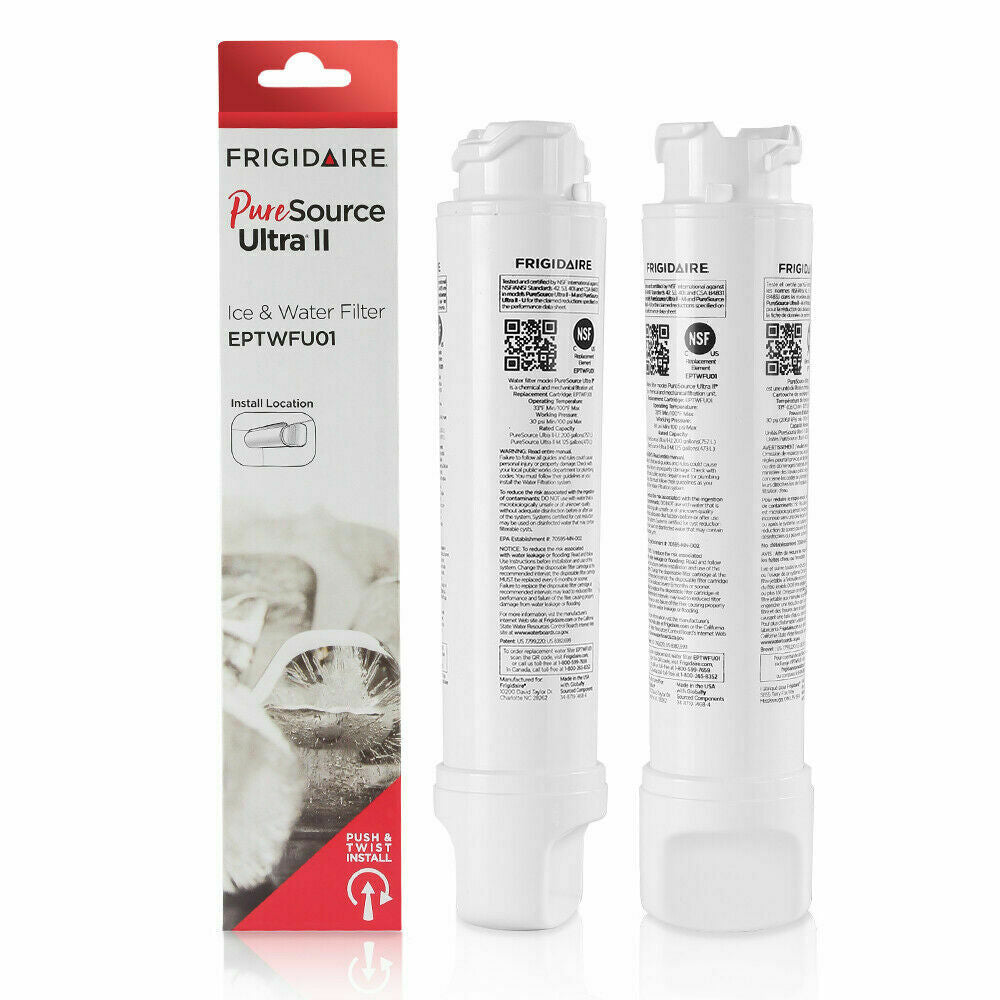 Refrigerator Water Filter EPTWFU01 Pure Source Ultra II Fridge Filters 2 Pack - Dealjas