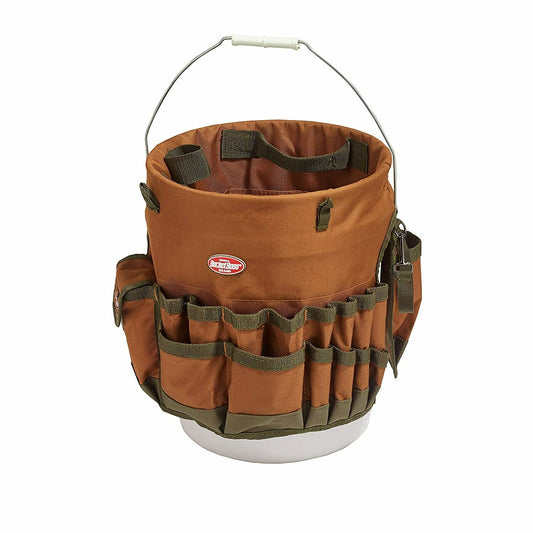 Bucket Tool Organizer Garden Bag Caddy Storage With Pockets 5 Gallon - Dealjas