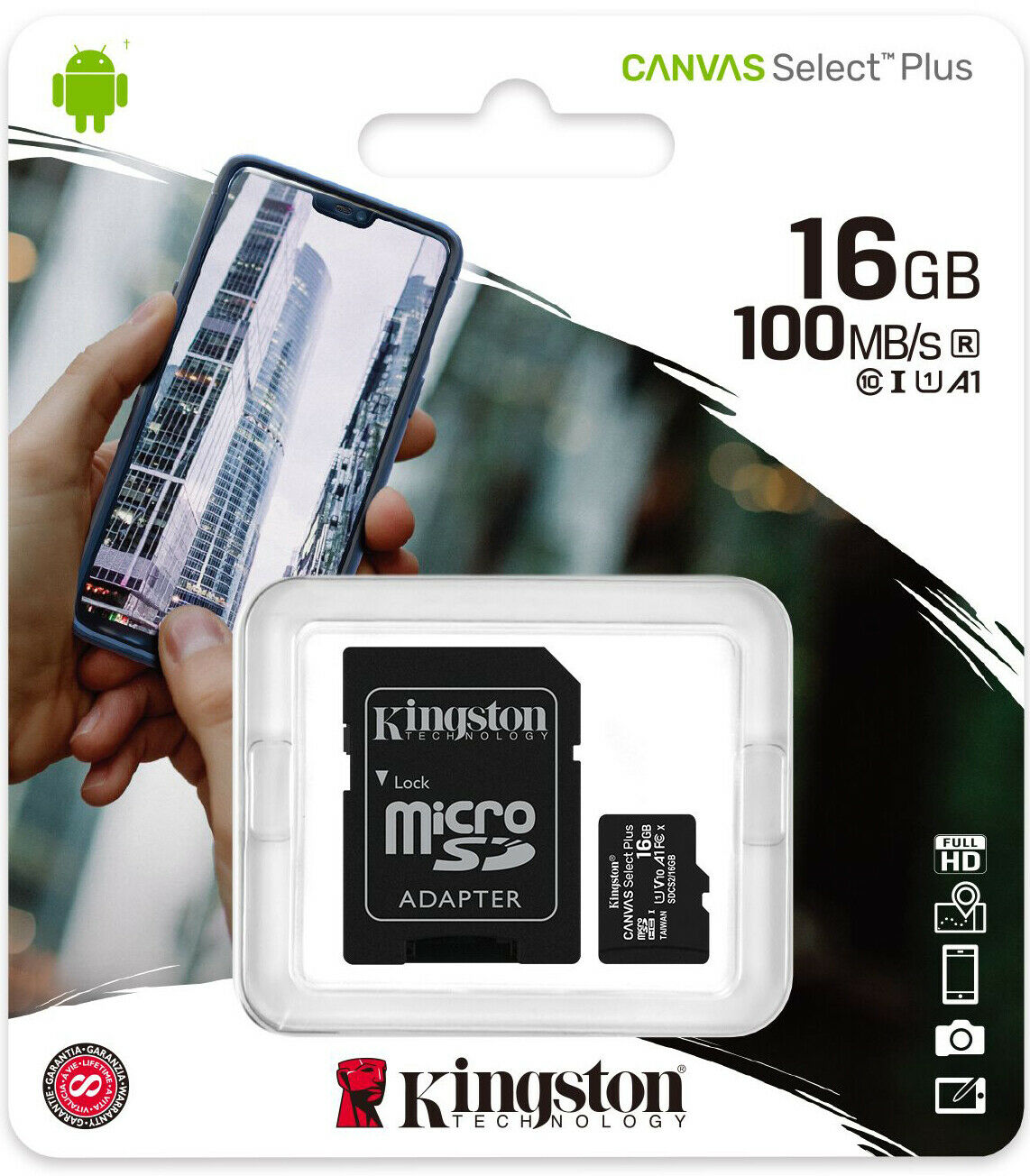 Kingston Micro SD Card 16GB TF Class 10 - Dealjas