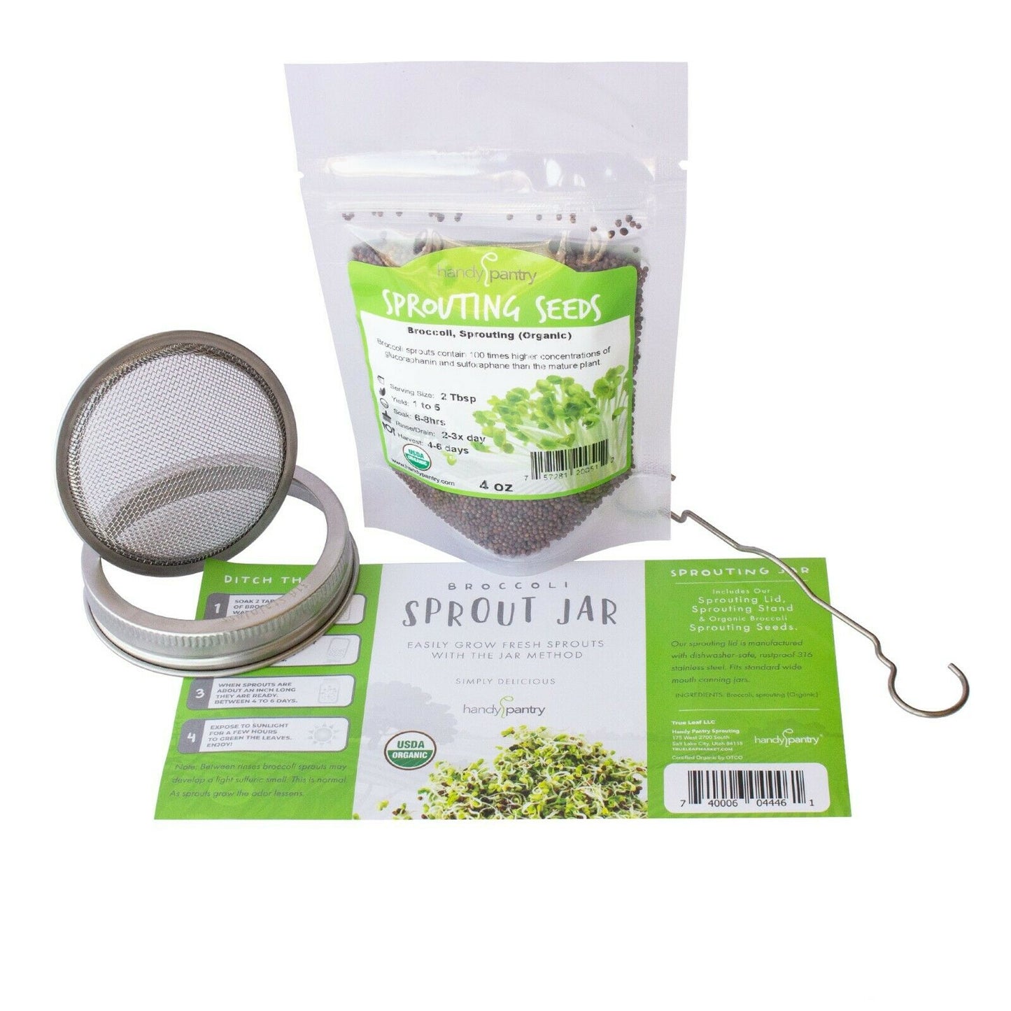 Non GMO Organic Broccoli Sprouting Seed Starter Kit Micro Green Seeds - Dealjas