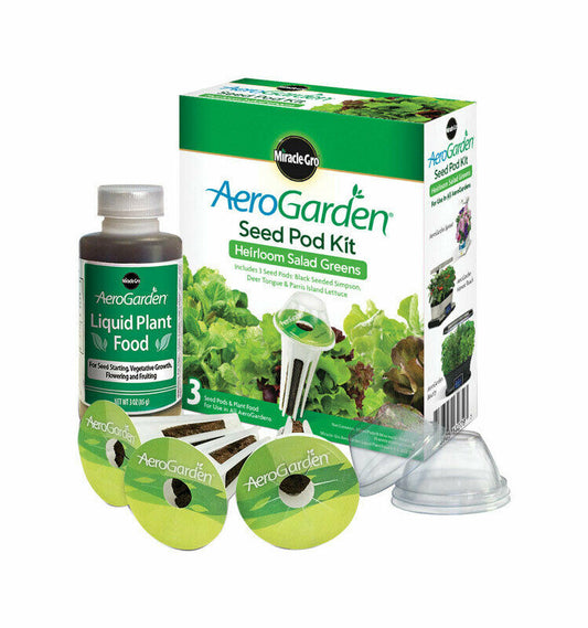 AeroGarden Heirloom Salad Greens Seed Pod Kit Indoor Gardening 3 Pods - Dealjas