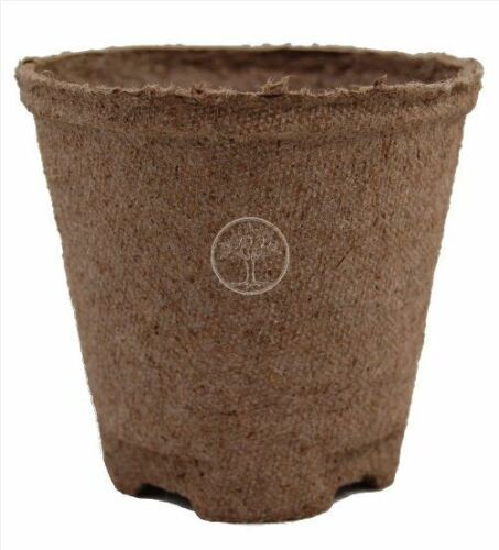 Round Peat Moss Pots Biodegradable Seed Starter Planter 50/100 Pack - Dealjas