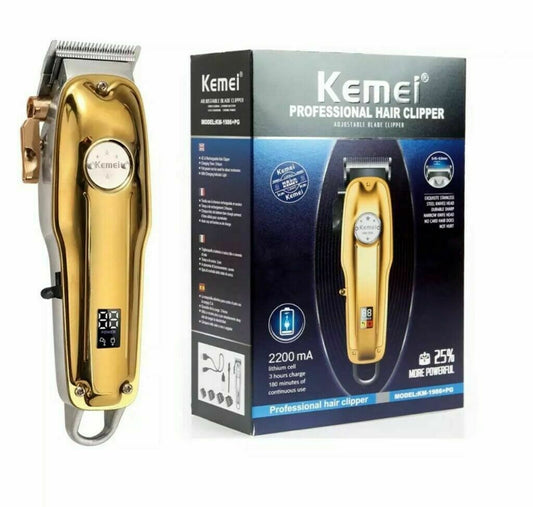 Kemei Professional Hair Clippers Trimmer Kit Hair Cutting Barber Machine - Dealjas