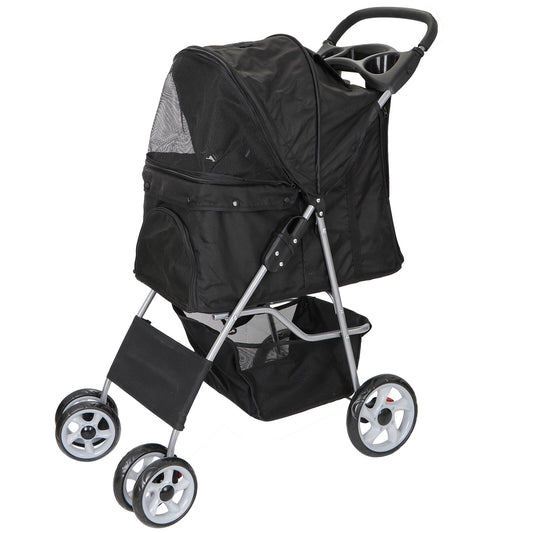 Foldable Dog Stroller Pet Carrier for Outdoor and Travel - Dealjas