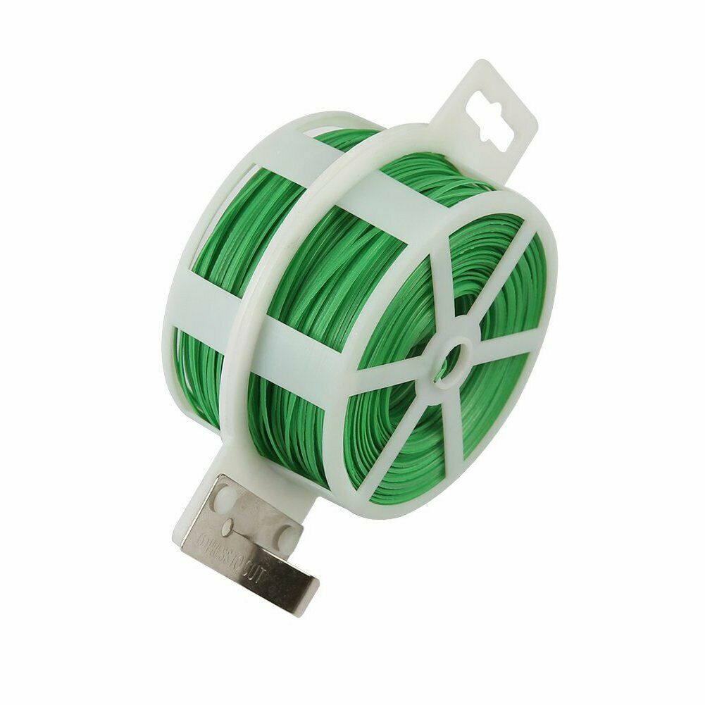 Plant Tie Soft Garden Twist Ties Green Tape Vine Support With Cutter - Dealjas