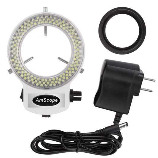 144 LED Intensity Adjustable Lamp Ring Light for Stereo Microscopes - Dealjas