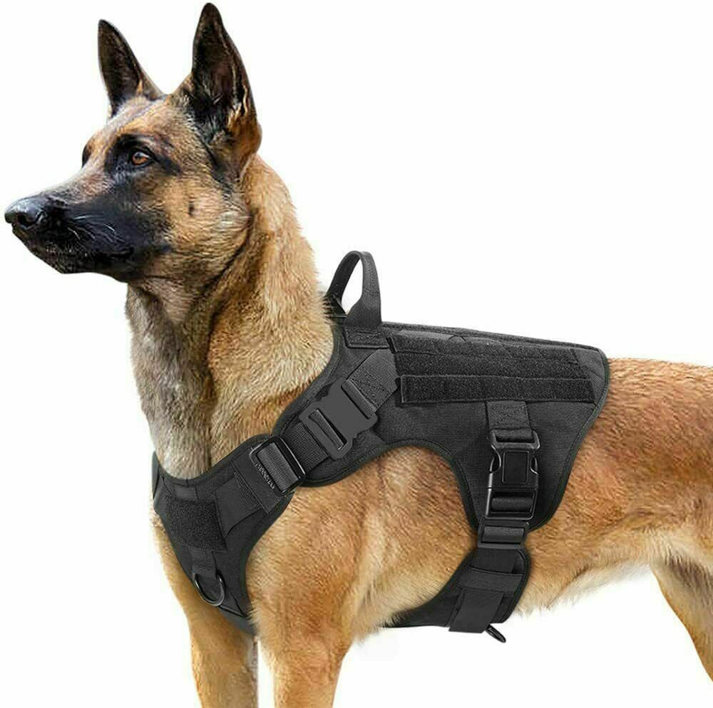 Tactical Dog Harness With Handle No Pull Training Vest Military Gear - Dealjas