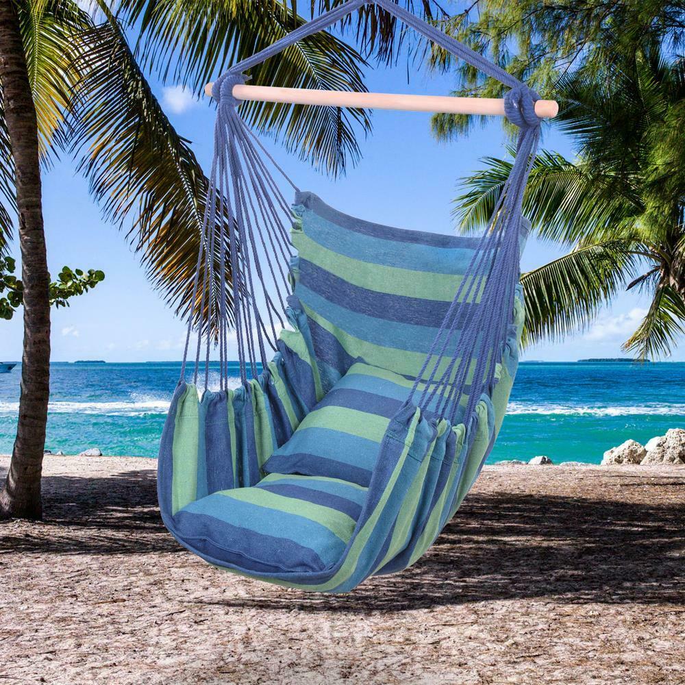 Hammock Chair Bedroom Hanging Rope Swing Chairs Outdoor Camping Seat - Dealjas