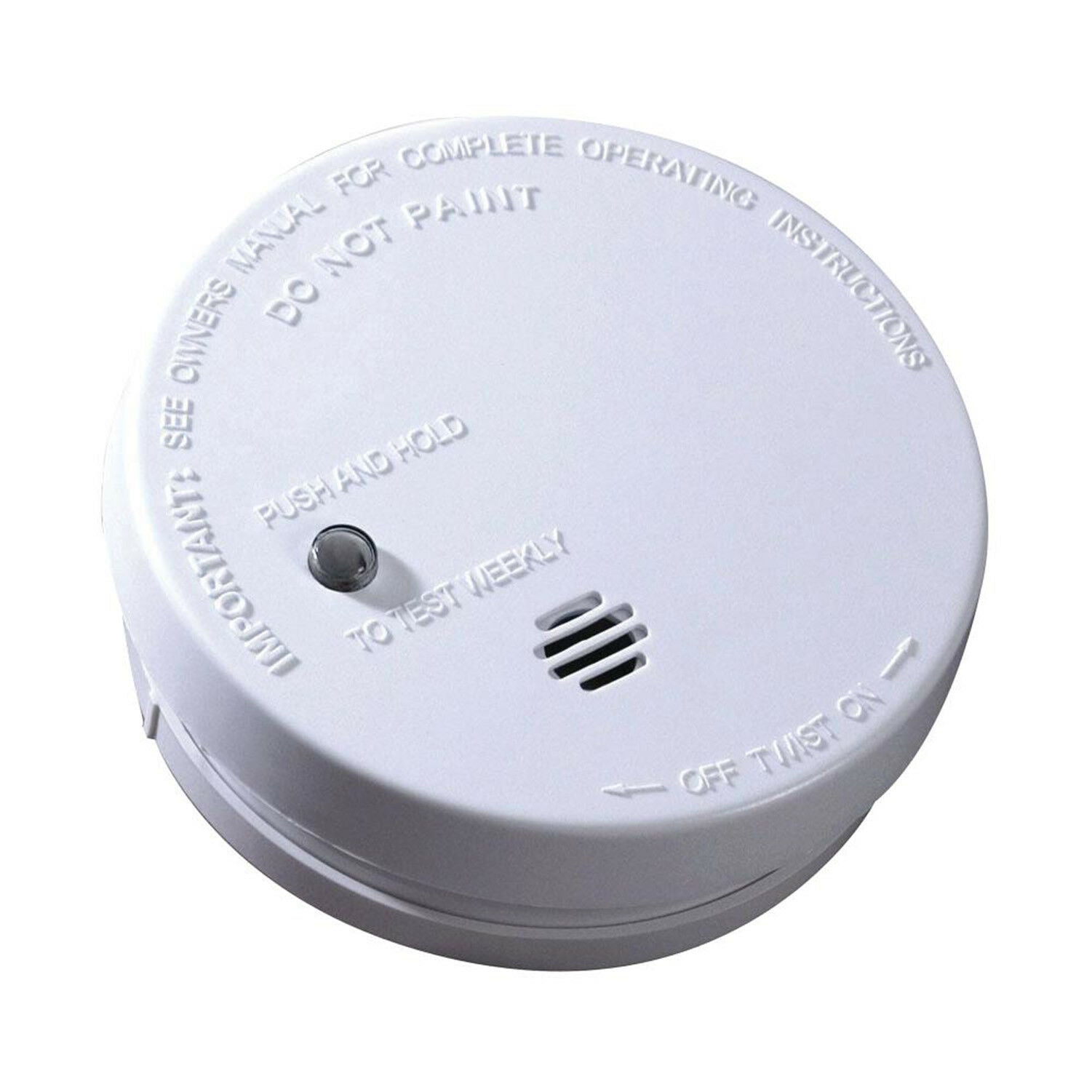 Smoke Detector Battery Operated Home Fire Alarm Safety Sensor 2 Pack - Dealjas