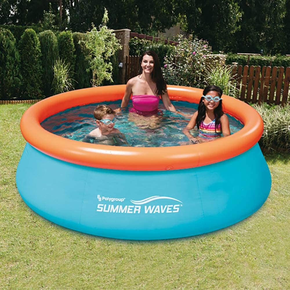 Inflatable Pool 8ft x 30in Kids Swim Center Above Ground Blow Up Pool - Dealjas