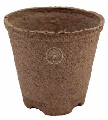 Round Peat Moss Pots Biodegradable Seed Starter Planter 50/100 Pack - Dealjas