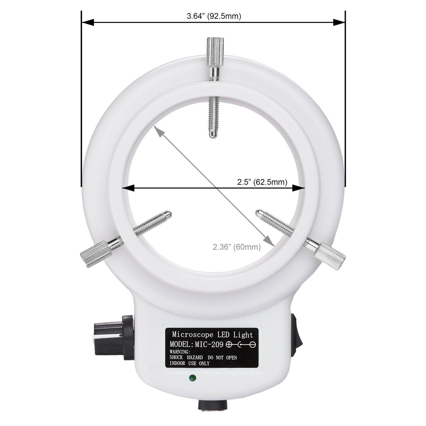 144 LED Intensity Adjustable Lamp Ring Light for Stereo Microscopes - Dealjas