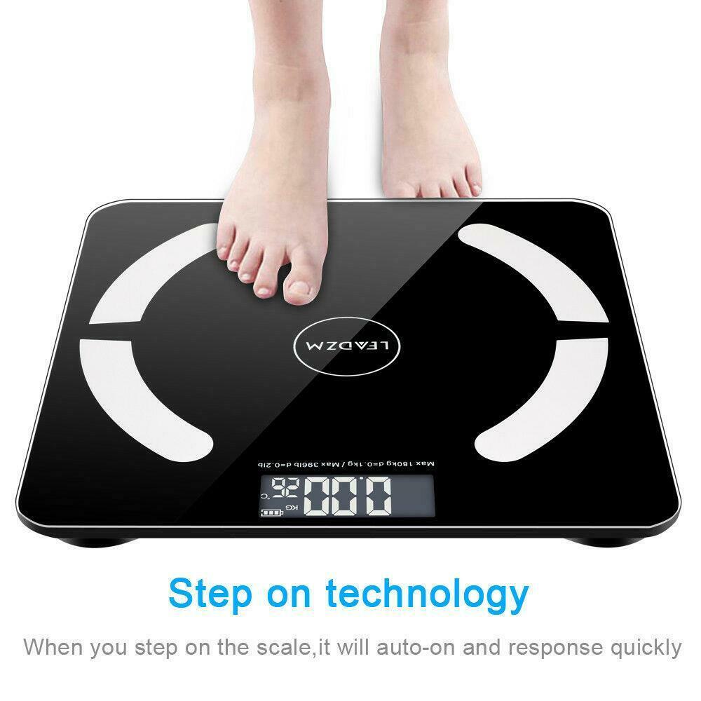 Bluetooth Body Fat Scale Digital Smart for Body Weight BMI - Dealjas