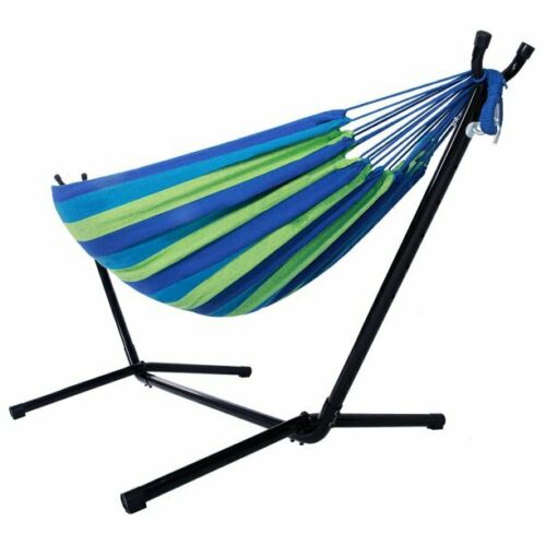 Double Camping Hammock Outdoor Hanging Chair Two Person Swing Hammocks - Dealjas