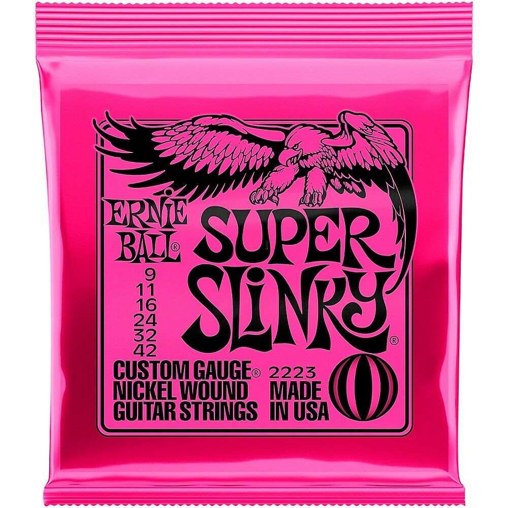 Electric Guitar Strings Super Slinky Nickel Plated Wire Steel 12 Pack - Dealjas