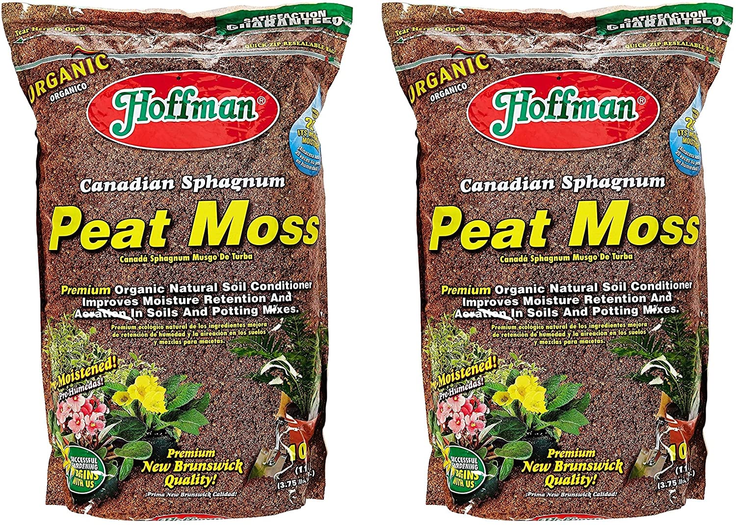 Organic Canadian Sphagnum Peat Moss Gardening Potting Soil 10 Quarts - Dealjas