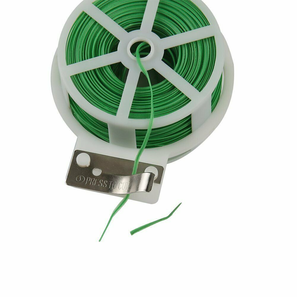 Plant Tie Soft Garden Twist Ties Green Tape Vine Support With Cutter - Dealjas