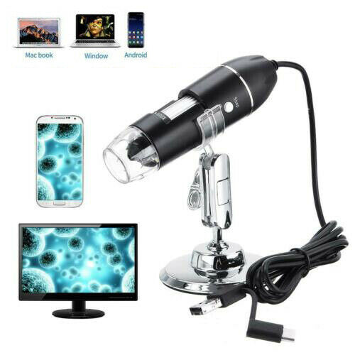 USB Digital Microscope 1600X Handheld Portable Plugable Zoom Scope - Dealjas