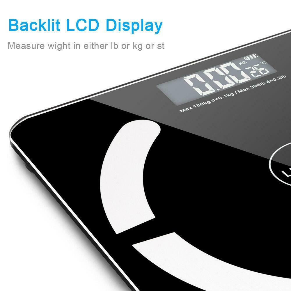 Bluetooth Body Fat Scale Digital Smart for Body Weight BMI - Dealjas