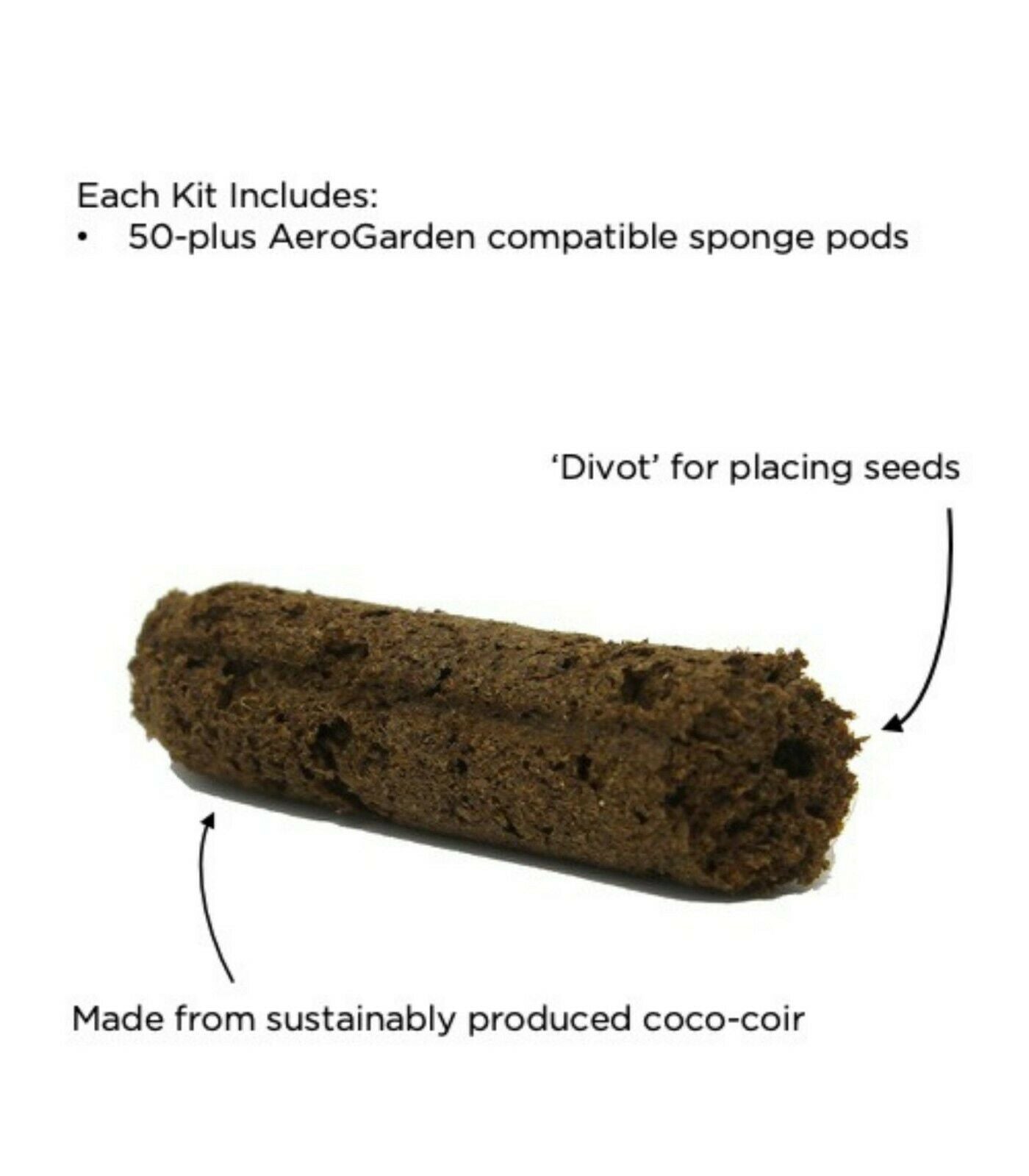 Seed Pods Coco Coir Seed Starter Grow Sponges Plant Refill Pod 50 Pack - Dealjas