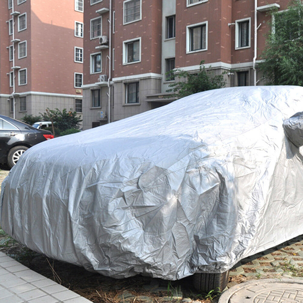 Waterproof Car Cover Outdoor Full Shade Cover Rain Sun UV Protection - Dealjas