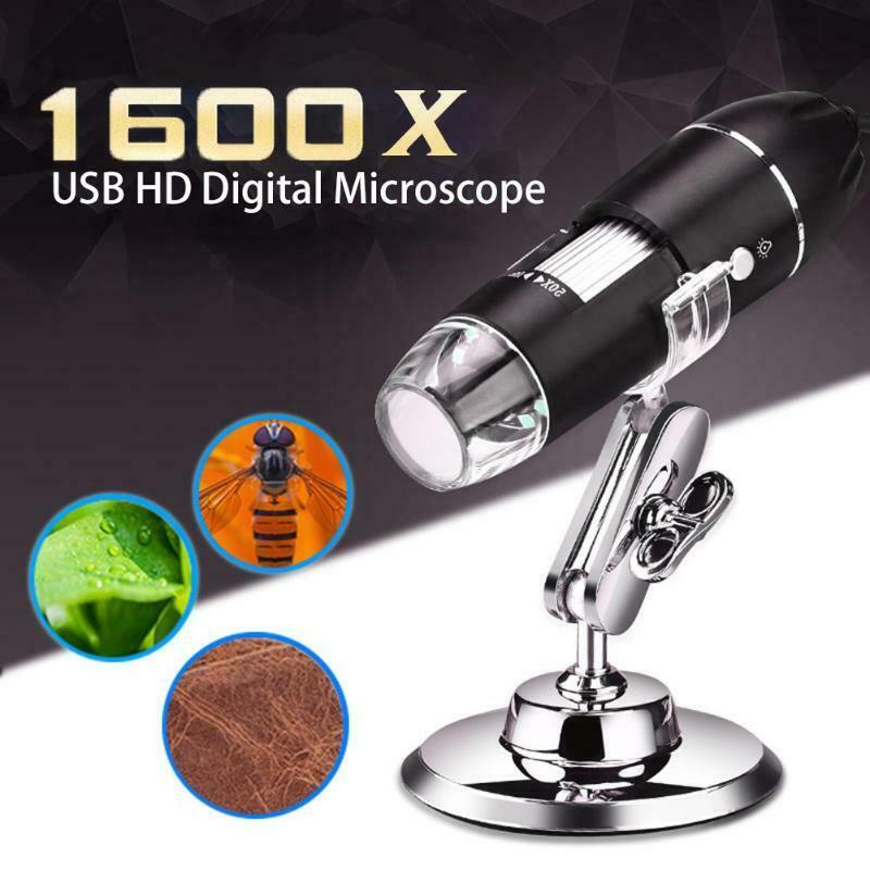 USB Digital Microscope 1600X Handheld Portable Plugable Zoom Scope - Dealjas