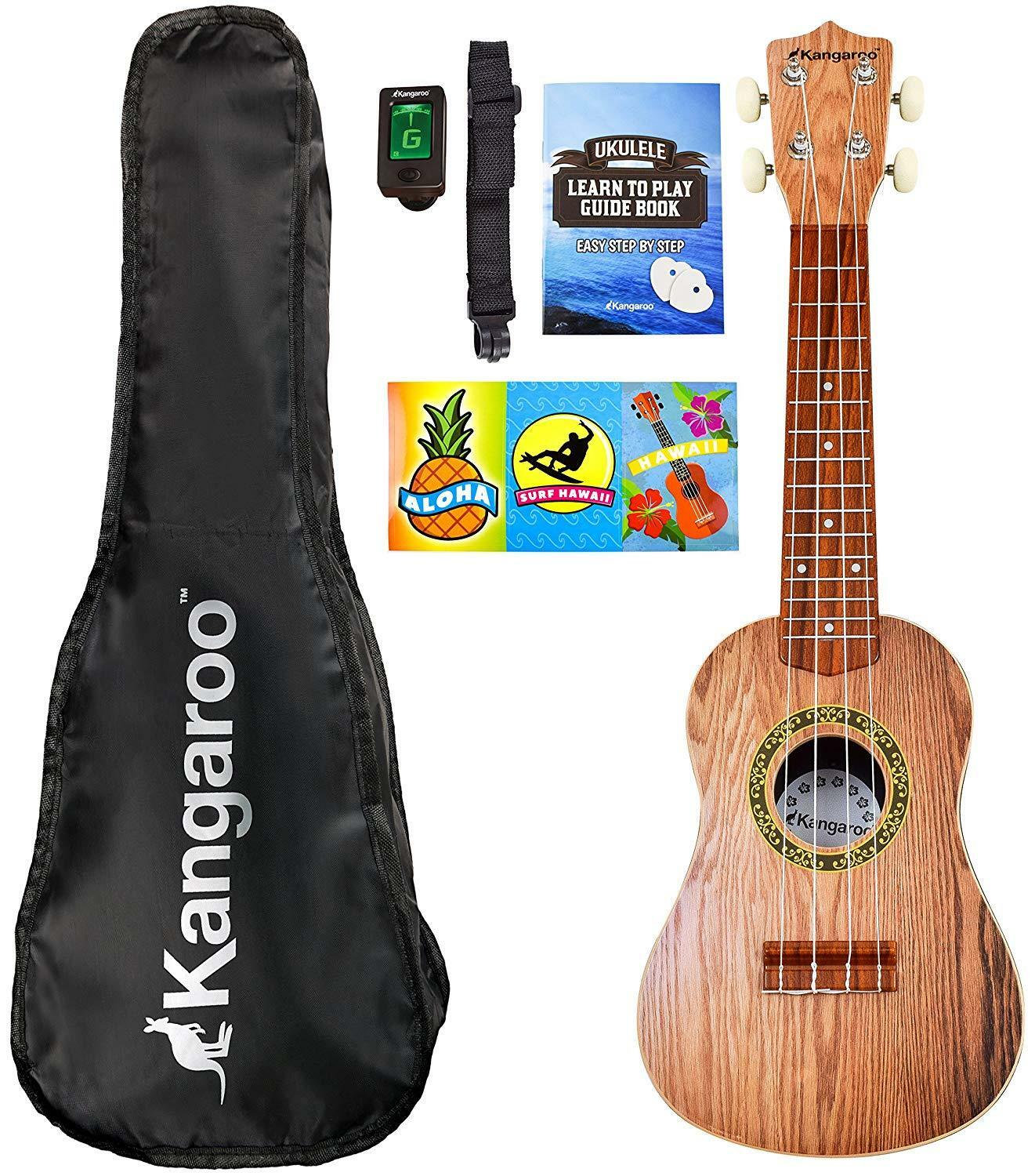 Ukulele Beginner Kit Musical Hawaiian Backpacking Ukulele 22.5 Inches - Dealjas