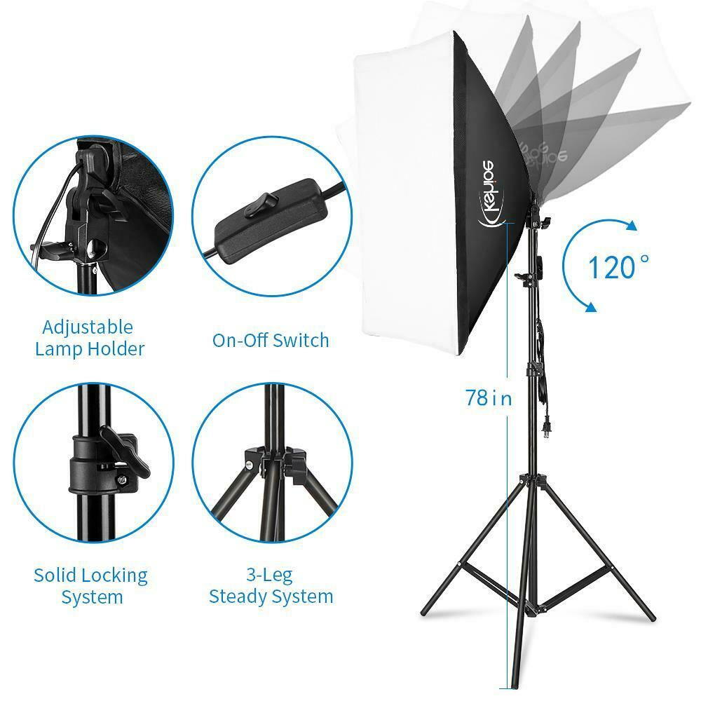 Photography Lighting Kit Video Home Studio Product Umbrella Softbox - Dealjas