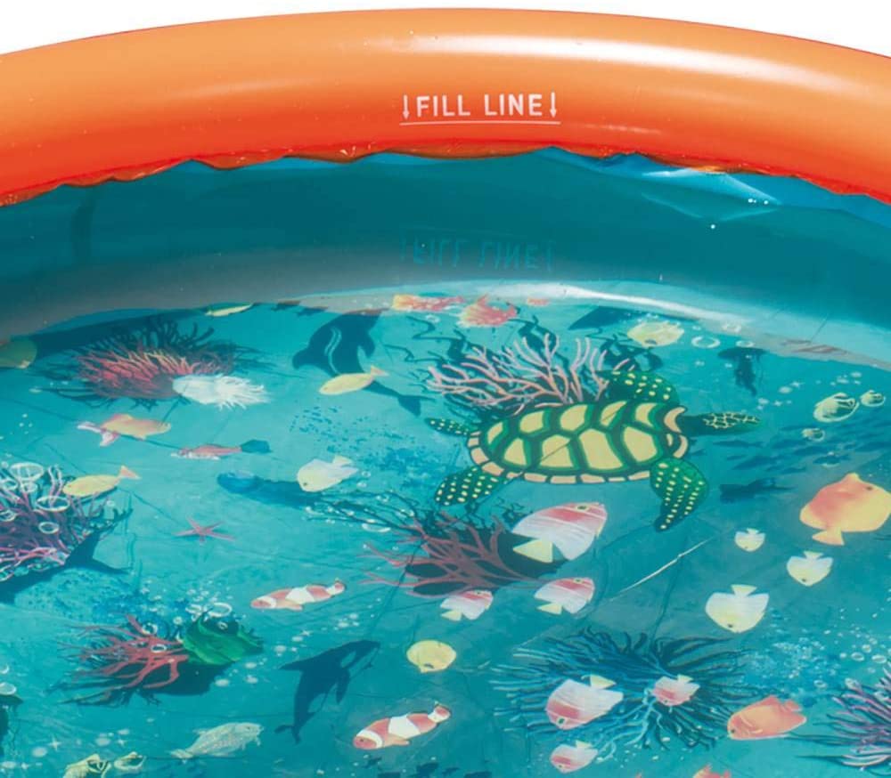 Inflatable Pool 8ft x 30in Kids Swim Center Above Ground Blow Up Pool - Dealjas